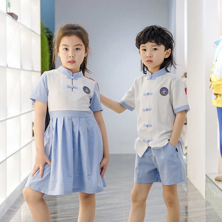 国学款夏季学校校服